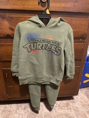 Nickelodeon Olive Green Teenage Mutant Ninja Turtles Hoodie Set
